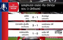 ผลฟุตบอลเอฟเอคัพรอบ 3 นัดรีเพลย์