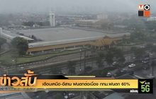 เตือนเหนือ-อีสาน ฝนตกต่อเนื่อง กทม.ฝนตก 60%
