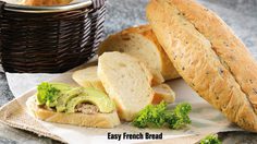Easy French Bread ขนมปังฝรั่งเศสแบบง่ายๆ โดยมีวิธีทำอย่างละเอียด