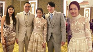 งานหมั้น 2 ตระกูลใหญ่ เจ้าสาวสวมชุดเรียบง่าย สวยหวานด้วยงานปักดอกไม้