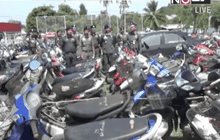 ยึดรถจักรยานยนต์ผิดกฎหมายเกือบ 1,000 คัน