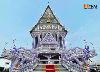 ชมโบสถ์สีน้ำเงิน วัดปากน้ำแขมหนู วัดสวยจันทบุรี