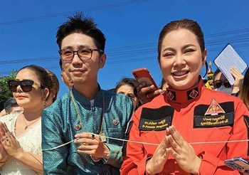 “อ.นิติกฤตย์-บุ๋ม ปนัดดา” ทำบุญใหญ่ วีรชนไทย รวมพลังปกป้องแผ่นดิน