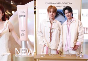 “เลิฟ – แจ็คกี้ – เตริ์ด” ร่วมงานเปิดตัวกันแดดขายดีเฉดสีใหม่! ELIXIR Day Care Revolution Tone Up Beige SPF50+ PA++++ ฉลองยอดขายผลิตภัณฑ์กันแดดกว่า 2.5 ล้านชิ้นทั่วโลก