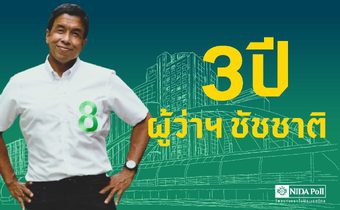 [โพลล์]  3 ปี ผู้ว่าฯ ชัชชาติ พบ ปชช. พอใจเพิ่มขึ้น