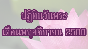 ปฏิทินวันพระ 2560 เดือนพฤศจิกายน
