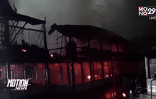 เพลิงไหม้ศาลาการเปรียญไม้สักทอง วัดราชสกุณา