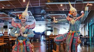 อรอนงค์ อดีตนางสาวไทย ร่วมซ้อมการแสดงโขน ในพระราชพิธีถวายพระเพลิงพระบรมศพ ในหลวง ร.9