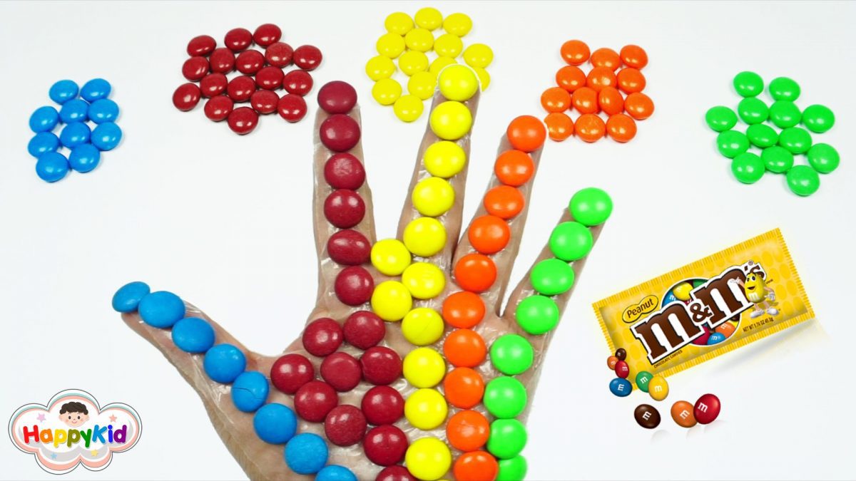เพลง Finger Family #5 | เรียนรู้สีภาษาอังกฤษด้วยลูกอม M&M | Learn Color With M&M Candy