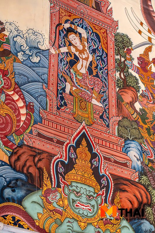 พระแม่ธรณีบีบมวยผม