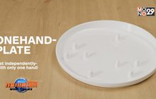 จานที่ออกแบบสำหรับใช้งานด้วยมือข้างเดียว