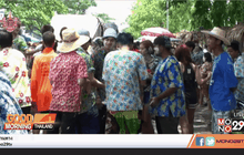 บรรยากาศเล่นน้ำสงกรานต์ต่างจังหวัดคึกคัก