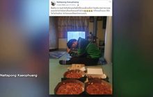 หนุ่มแกร็บฟู๊ดถูกลูกค้ายกเลิกออเดอร์พิซซ่า 3 ถาด