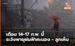 อุตุฯ เตือนสภาพอากาศแปรปรวน 14-17 ก.พ.นี้ ระวังพายุ – ลม – ลูกเห็บ – ฟ้าผ่า