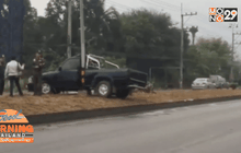 กาญจนบุรี-อุบัติเหตุรถยนต์ชนกัน 5 คันรวด