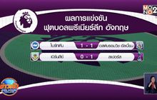 ผลการแข่งขันฟุตบอลพรีเมียร์ลีก อังกฤษ
