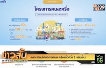 ลงทะเบียนโครงการคนละครึ่งแล้วกว่า 2 แสนร้าน