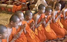 พิธีลาสิกขาสามเณรทีมหมูป่าฯ จ.เชียงราย