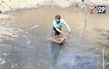 สูบน้ำเข้านาจับปลาขายสร้างรายได้หน้าแล้ง