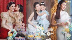 น้องปีใหม่ ฉายแววความสวยตั้งแต่เด็ก งามอย่างไทยควงคู่แม่แอฟถ่ายแบบชุดไทยรับวันแม่