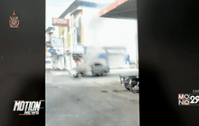 ไฟไหม้รถยนต์ติดก๊าซคนขับหนีทัน