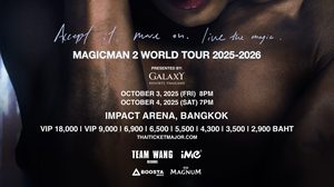 MagicMan แจ็คสัน หวัง คัมแบ็กสะเทือนโลก! “MAGICMAN 2 WORLD TOUR 2025-2026 in Bangkok Presented by Galaxy Resorts Thailand” เปิดศึกความมันส์ที่ไทยก่อนใคร!