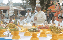 บวงสรวงพระธาตุฯ แก้ไขสนิมทองคำบนยอดปลี