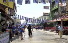 บรรยากาศงานสงกรานต์ถนนข้าวสารวันที่สอง