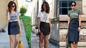 ใครว่า เสื้อยืด ต้องใส่กับกางเกงเท่านั้น! แมทช์คู่กับกระโปรง ก็เก๋ไปอีกแบบนะ