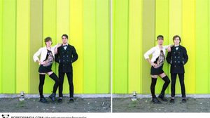 พรีเวดดิ้ง คู่รัก สลับเสื้อผ้า ดูยังไงก็เกิด