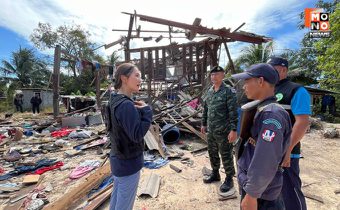 สื่อตปท.ให้ความสนใจ! ลงพื้นที่ติดตามความเสียหายในชุมชนไทย หลังถูกกระสุนจากกัมพูชา