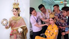 2 ทีมงานคุณภาพ เนรมิต อั้ม พัชราภา ในลุคนางสงกรานต์ สวยดั่งนางในวรรณคดี