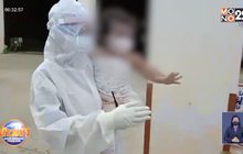 ภาพบีบหัวใจ กู้ภัยอุ้มเด็กหญิงวัย 1ขวบ11เดือน ติดโควิดไปรักษา