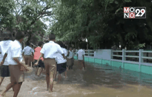 ฝนตกหนักน้ำหลากหลายพื้นที่