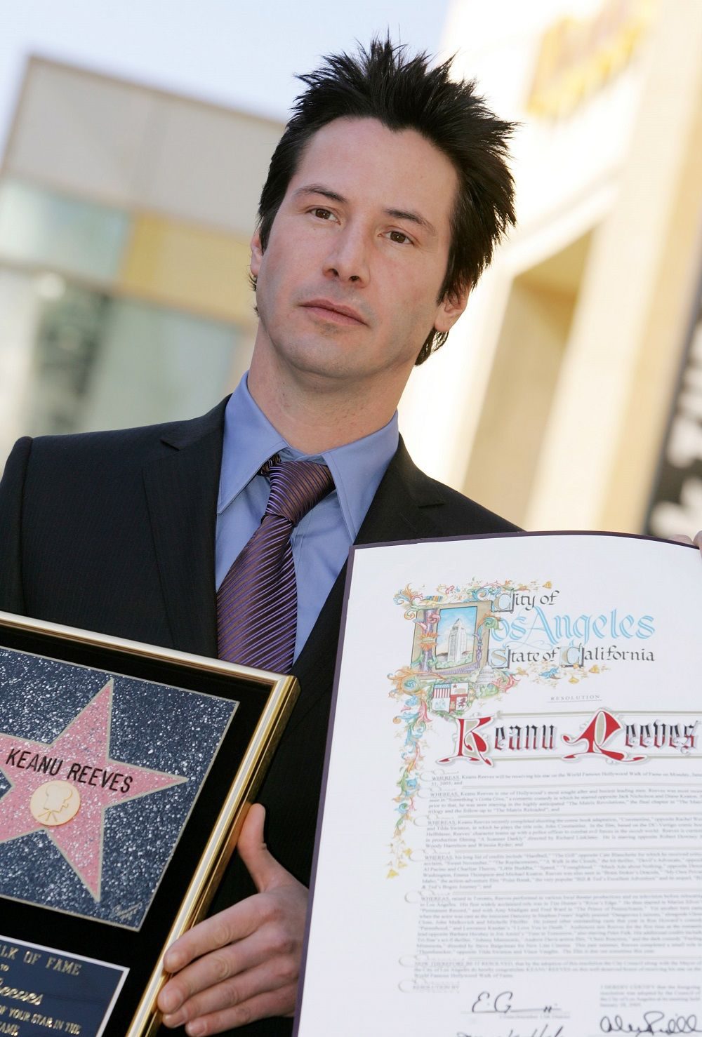 คีอานู รีฟส์ จารึกชื่อบน Hollywood Walk of Fame