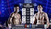 คู่ที่ 3 Super Fight รุ่งราวี พี. เค. แสนชัยมวยไทยยิม VS. รุสลาน อตาเยฟ