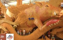 เทียนพรรษาทีมหมูป่า ส่งกำลังใจให้ 13 ชีวิตปลอดภัย
