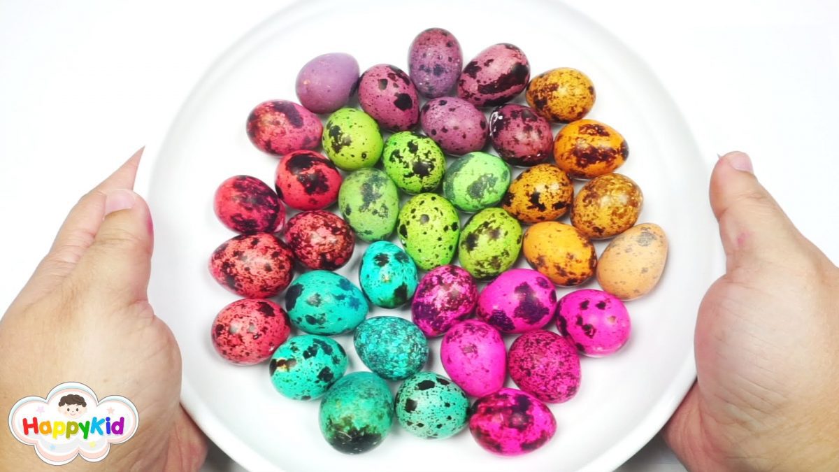 ไข่นกกระทาเปลี่ยนสี | ไข่ไดโนเสาร์ | เรียนรู้สี | Learn Color With Bird Eggs