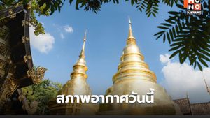 สภาพอากาศวันนี้  อากาศร้อน-ร้อนจัดบางพื้นที่