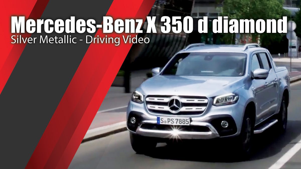 Mercedes-Benz X 350 d diamond Silver Metallic - Driving Video