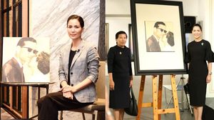 สวยทั้งกายและใจ เชอรี่ เข็มอัปสร นำภาพพระบรมสาทิสลักษณ์ ในหลวง ร.9 ร่วมประมูลช่วยสภากาชาดไทย