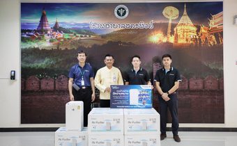 “ช้างศึก” ยิง “ไดกิ้น” มอบเครื่องฟอกอากาศ 10 เครื่องให้ ร.พ.นครพิงค์ เชียงใหม่