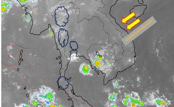 ประเทศไทยตอนบนอากาศแปรปรวน – ภาคใต้ยังมีฝน