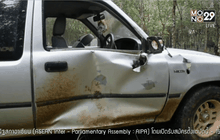 ช้างป่าพังรถยนต์ชาวจันทบุรี