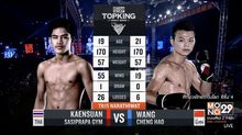 คู่ที่ 1 Super Fight แก่นสวน ศศิประภายิม VS. หวัง เฉิง เฮา