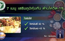 กรมอนามัย แนะนำ 7 เมนูเสริมภูมิ ต้านโควิด-19