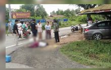หนุ่มขับรถชนหญิงชราขี่จักรยานเสียชีวิต