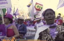 หญิงชาวบราซิลชุมนุมเรียกร้องสิทธิสตรี