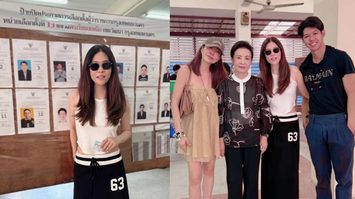 คุณหญิงกอแก้ว-เอ-ดาว-ดัง-น้องดณ ใช้สิทธิเลือกตั้งผู้ว่าฯ กทม.- ส.ก. 2569