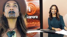 Orinii Kaipara ผู้ประกาศข่าวคนแรก ที่มีรอยสักชนเผ่ามารี บนใบหน้า